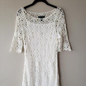 Lauren (Ralph Lauren) off-white lace dress, sz M